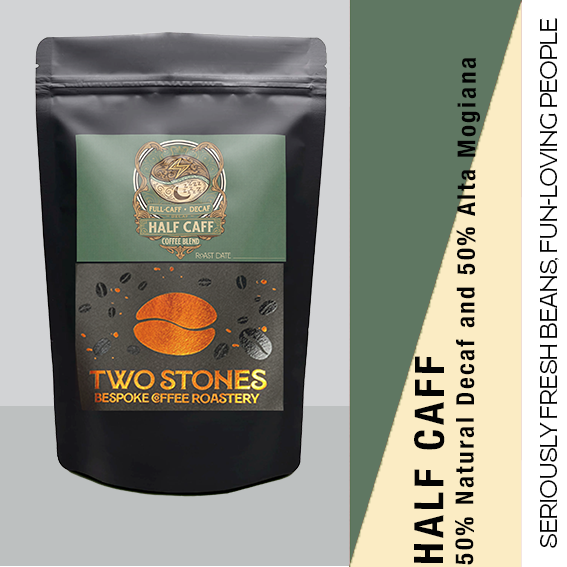 Half Caff Blend 50 % Caffeine with 100% Flavor
